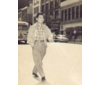 Walking down Granville Street in Vancouver, BC in the 1950s where Pacific Centre Mall is located now.
